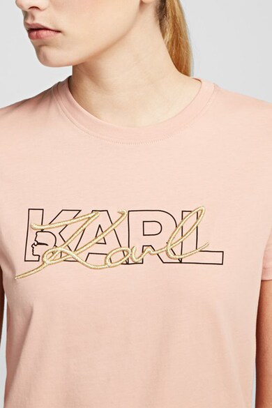 Karl Lagerfeld Tricou de bumbac, cu imprimeu logo 2 Femei