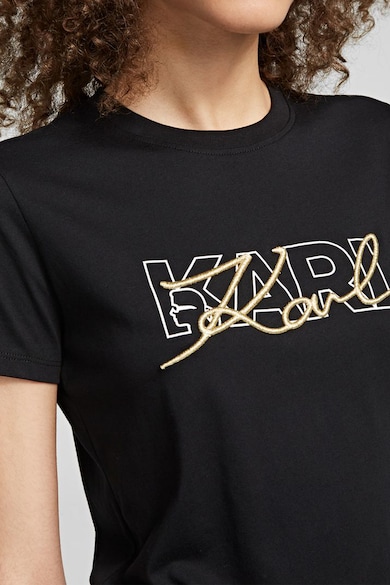 Karl Lagerfeld Tricou de bumbac, cu imprimeu logo Femei