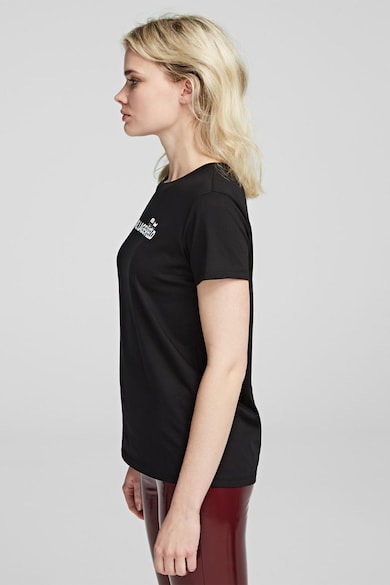 Karl Lagerfeld Tricou de bumbac, cu imprimeu logo Ikonik Femei