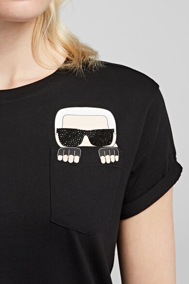 Karl Lagerfeld Тениска с джоб отпред Жени