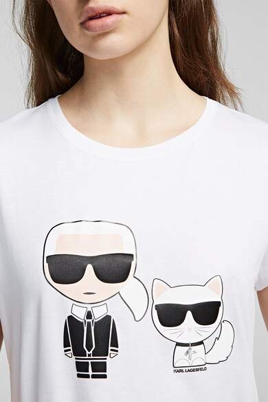 Karl Lagerfeld Тениска с фигурална щампа Ikonik Жени
