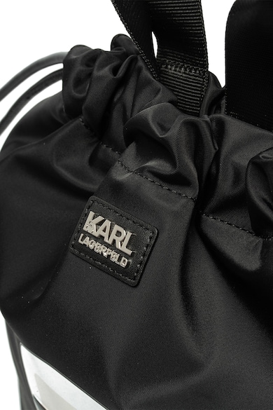 Karl Lagerfeld Húzózsinóros hátizsák bőrfogantyúkkal női