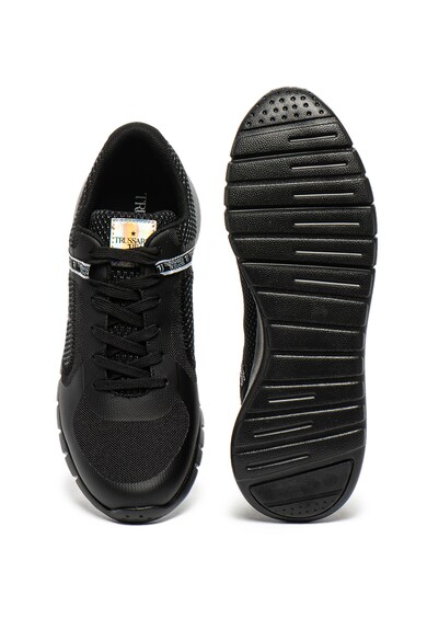 Trussardi Jeans Pantofi sport cu aspect texturat si insertii de piele Runner Barbati