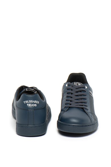 Trussardi Jeans Pantofi sport de piele ecologica cu detaliu logo Barbati