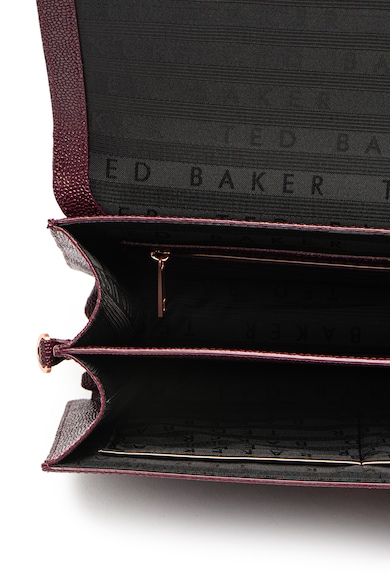 Ted Baker Geanta de piele cu aspect texturat, bareta pentru umar si detaliu funda Joaan Femei