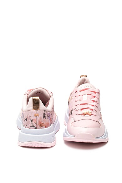 Ted Baker Waverdi bőr sneaker virágmintás részletekkel női