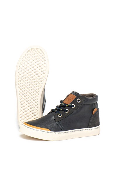 Pepe Jeans London Pantofi sport mid-high cu insertii de piele Traveler Baieti