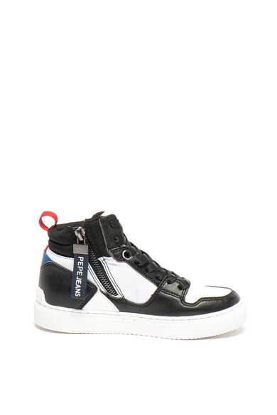 Pepe Jeans London Pantofi sport de piele ecologica Adams Basket Junior Fete