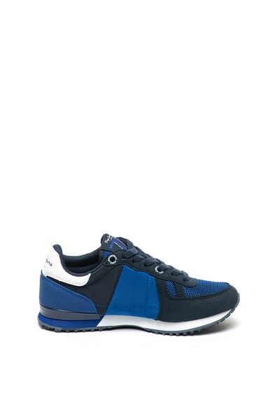 Pepe Jeans London Pantofi sport de piele ecologica cu insertii de material textil Sydney Baieti