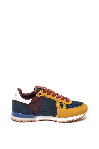 Pepe Jeans London Pantofi sport de piele ecologica cu model colorblock Sydney Baieti