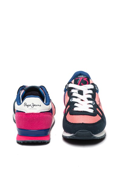 Pepe Jeans London Pantofi sport de piele ecologica cu model colorblock Sydney Fete