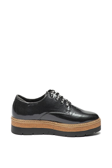 Pepe Jeans London Pantofi flatform cu aspect lacuit Luton Land Femei