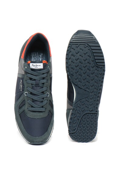 Pepe Jeans London Pantofi sport cu model colorblock si garnituri de piele intoarsa Tinker Zero Barbati