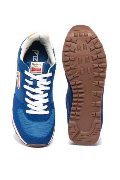 Pepe Jeans London Pantofi sport cu insertii de piele intoarsa si logo Klein Archieve Barbati