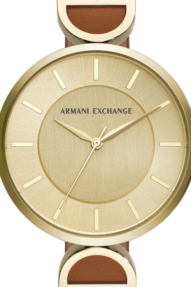 ARMANI EXCHANGE Ceas analog cu o curea de piele Brooke Femei