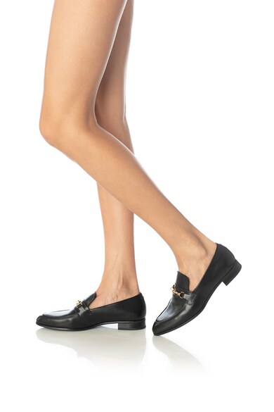 Vagabond Shoemakers Pantofi loafer de piele, cu aplicatie metalica Frances Femei