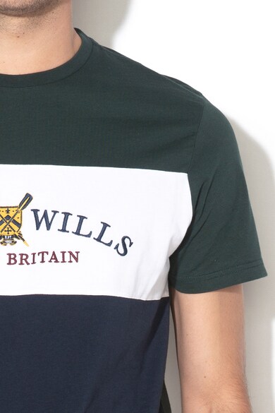 JACK WILLS Tricou cu model colorblock si logo brodat Abbotsford Barbati