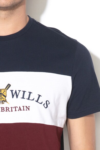 JACK WILLS Tricou cu model colorblock si logo brodat Abbotsford Barbati