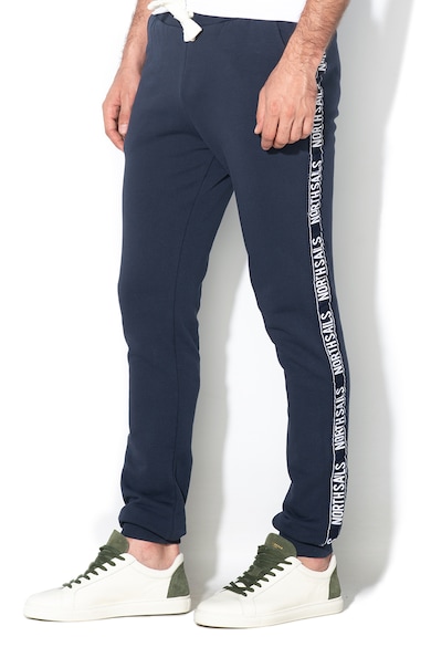 North Sails Pantaloni jogger cu detalii laterale contrastante Barbati