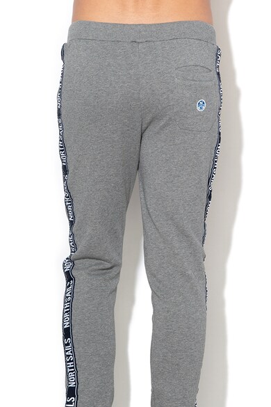 North Sails Pantaloni jogger cu detalii laterale contrastante Barbati