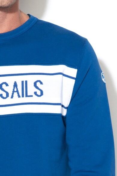 North Sails Bluza sport cu decolteu la baza gatului si banda logo Barbati