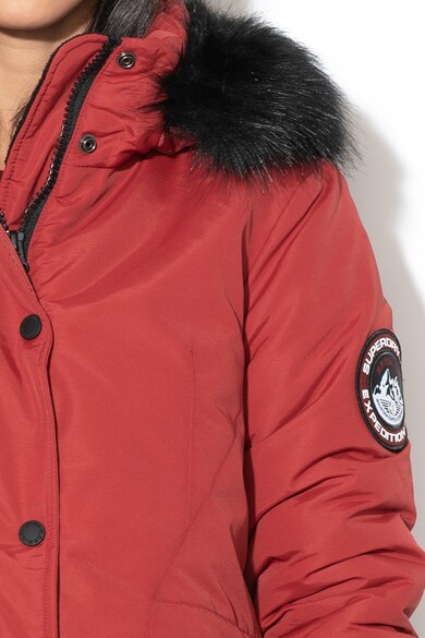 SUPERDRY Jacheta parka cu vatelina si garnitura de blana sintetica Ashley Everest Femei