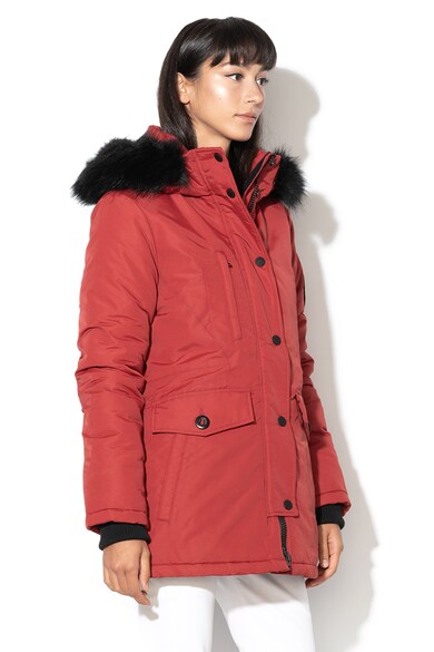 SUPERDRY Jacheta parka cu vatelina si garnitura de blana sintetica Ashley Everest Femei