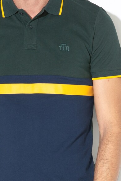 Tom Tailor Colorblock dizájnú galléros póló férfi