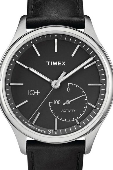 Timex Ceas quartz cu o curea de piele Barbati