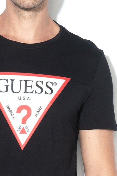 GUESS JEANS Logómintás slim fit póló férfi