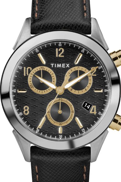 Timex Ceas cronograf cu o curea de piele Barbati