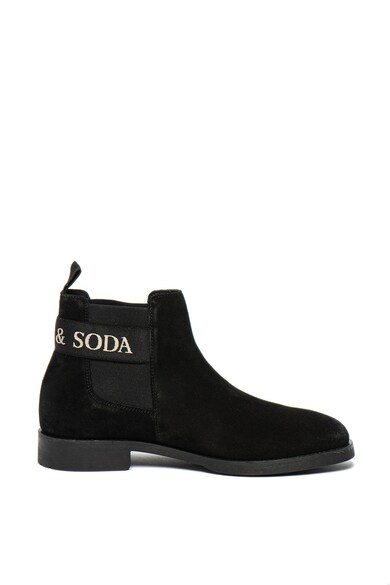 Scotch & Soda Ghete Chelsea de piele intoarsa, cu banda elastica cu logo Picaro Barbati