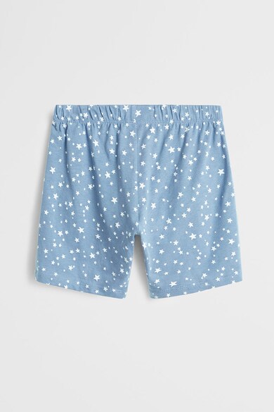 Mango Pijama cu pantaloni scurti, din bumbac organic si cu imprimeu cu stele Dreamer Fete