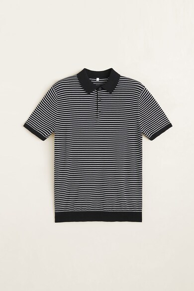 Mango Tricou polo cu model in dungi Barbati