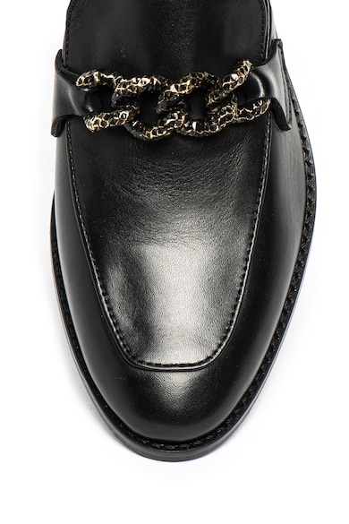 Scotch & Soda Pantofi loafer de piele, cu aplicatie de lant Loel Femei