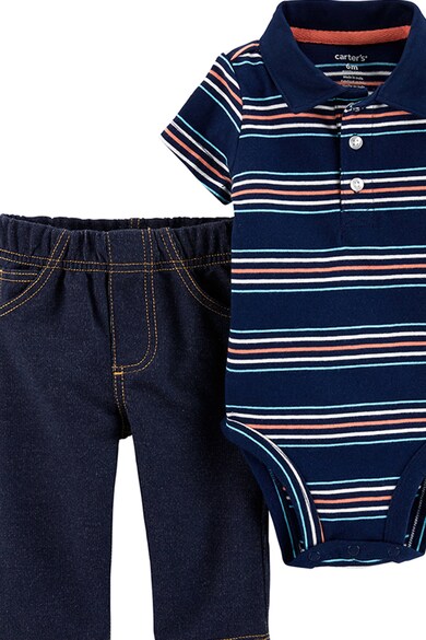 Carter's Set de body cu guler polo si pantaloni Baieti