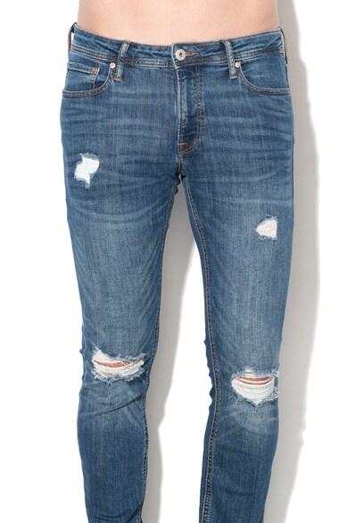 Jack & Jones Blugi skinny cu rupturi decorative Liam Barbati