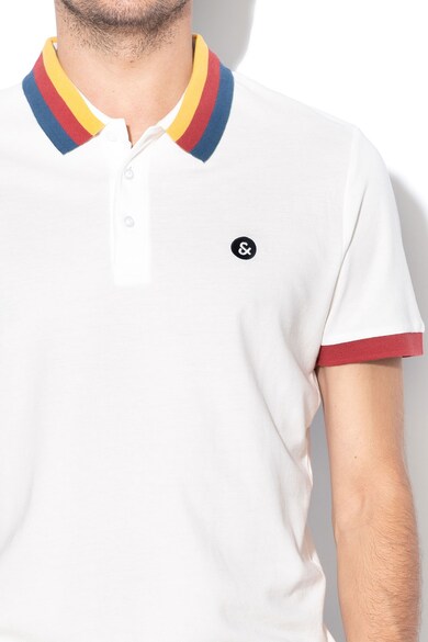 Jack & Jones Tricou polo regular fit cu garnituri contrastante Rainbow Barbati