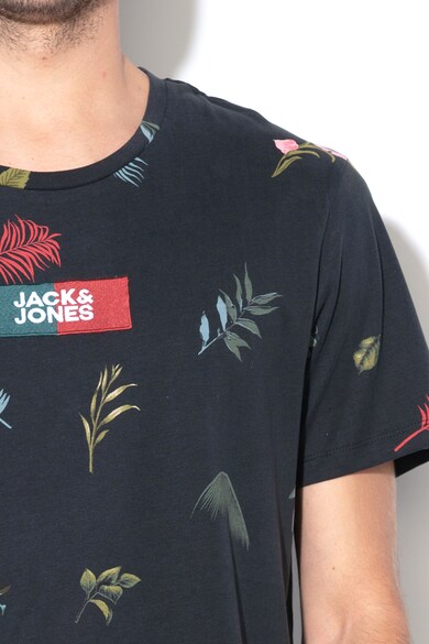 Jack & Jones Tricou supradimensionat, cu model floral Trophy Barbati