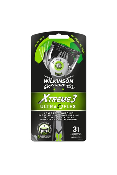 Wilkinson Aparat de ras  Xtreme3 Ultra Flex, Barbati, 3 buc Femei