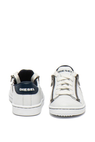 Diesel Pantofi sport de piele cu logo in partile laterale Baieti