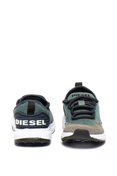 Diesel Pantofi sport slip-on din material textil si piele intoarsa Baieti