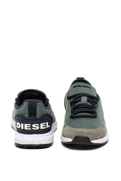 Diesel SN alacsony szárú bebújós sneaker nyersbőr betétekkel Fiú