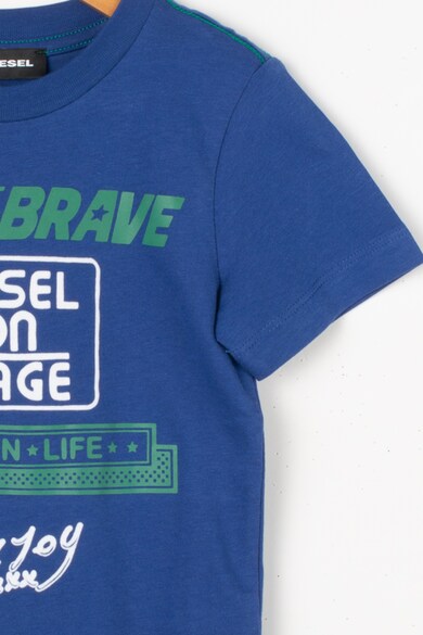 Diesel Tricou cu imprimeu text si logo Terge Baieti