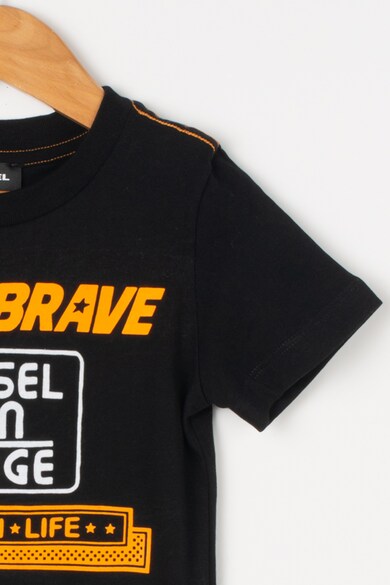 Diesel Tricou cu imprimeu text si logo Terge Baieti