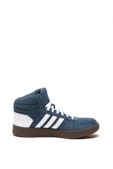 adidas Performance Pantofi sport mid-high cu insertii de piele intoarsa Hoops 2.0 Barbati