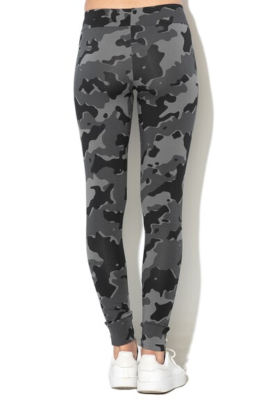 adidas Performance Set de hanorac cu fermoar si colanti cu model camuflaj, pentru fitness Femei