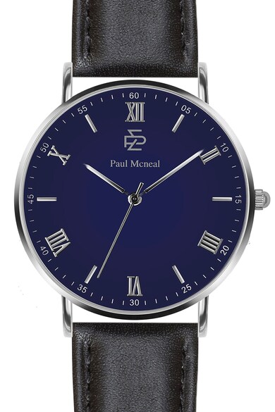 Paul McNeal Ceas quartz analog cu o curea de piele Barbati