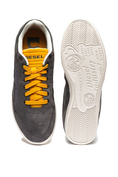 Diesel Pantofi sport de piele intoarsa, cu garnituri de material textil Happy Barbati