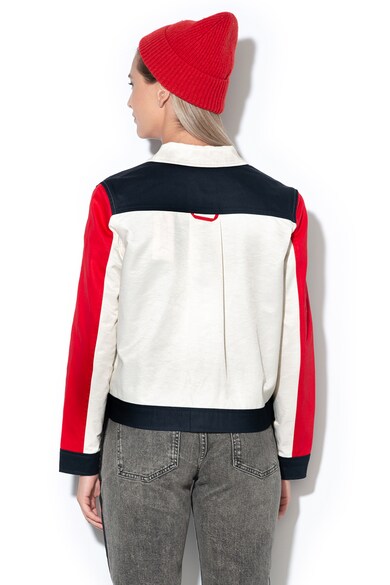 Maison Scotch Jacheta cu model colorblock si buzunare multiple Femei